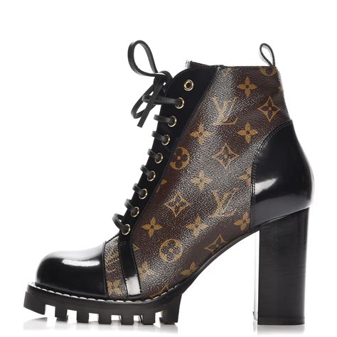 black Louis Vuitton boots